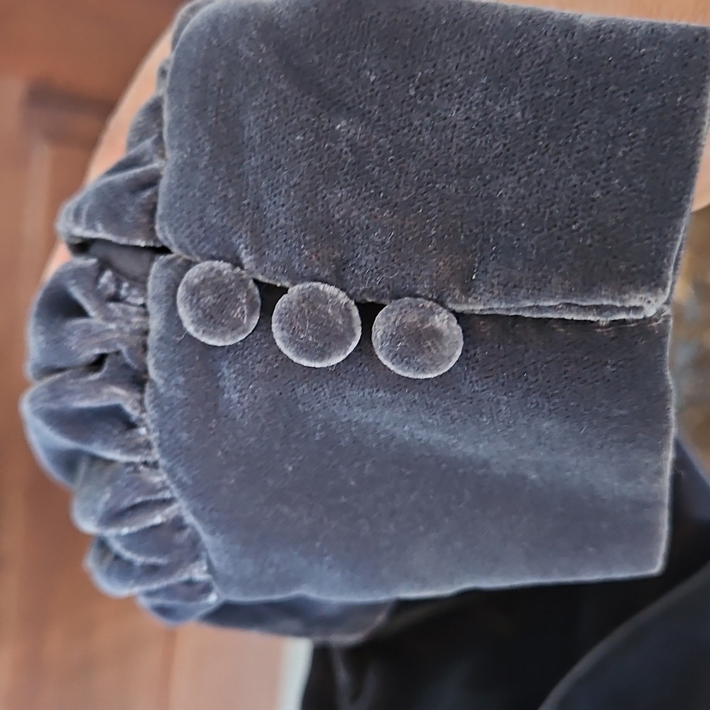 Banana Republic Gray Open Back Tie Long Sleeve Blouse - Picture 7 of 7